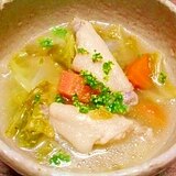 春野菜と鶏手羽中☆スープ